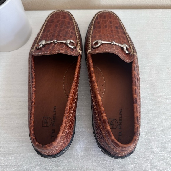 T.B. Phelps Brown Crick Leather Classic Loafers Men’s 9M - Picture 7 of 15
